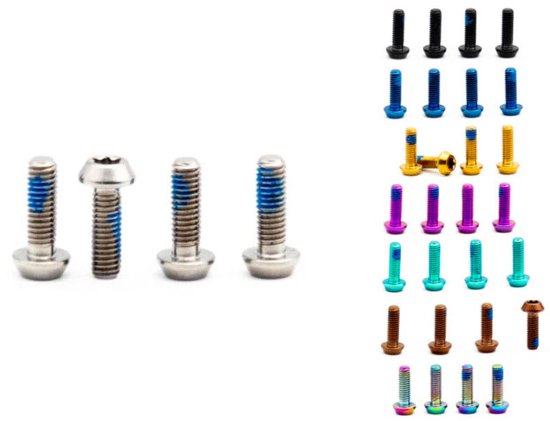 Load image into Gallery viewer, Oak components titanium screws m3x9 for sram lever bearings hope cover (4 pieces)
