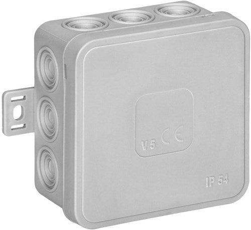 Cargue la imagen en el visor de la galería, Enzo orno kabeldoos ip54 grijs vierkant 85x85x41mm - 4034057