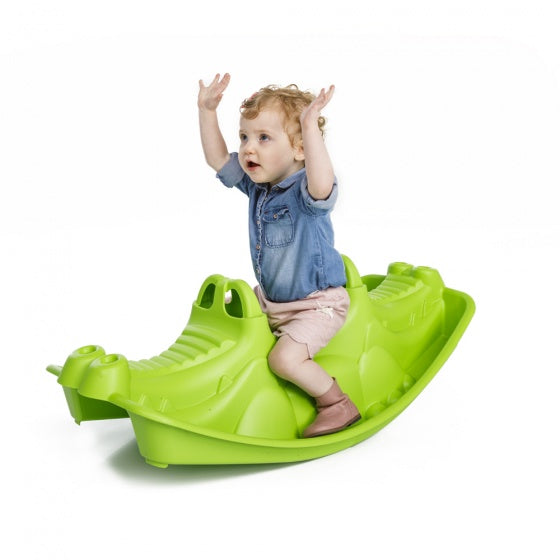 Load image into Gallery viewer, Paradiso toys krokodil schommelwip 101 cm junior groen