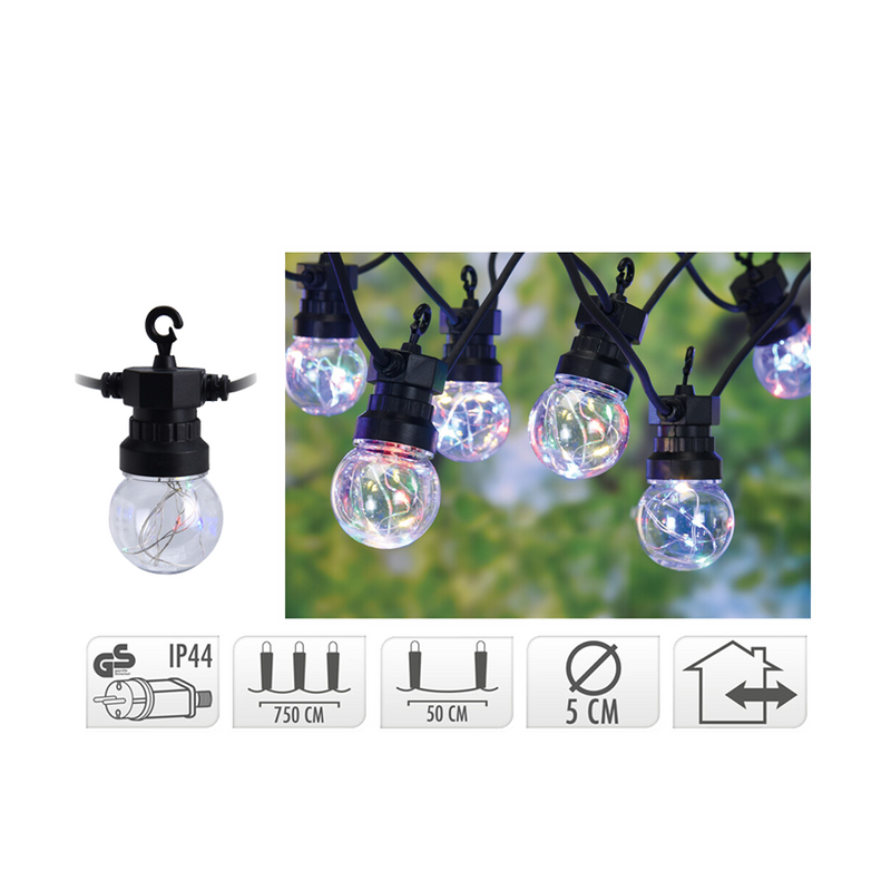 Chargez l'image dans la visionneuse de la galerie, Ty par lights ledverlichting 50 leds multi colour 750cm