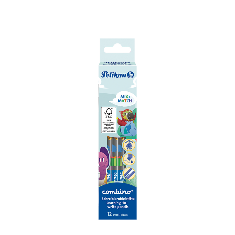 Load image into Gallery viewer, Pelikan potloden combino blue 12 stuks