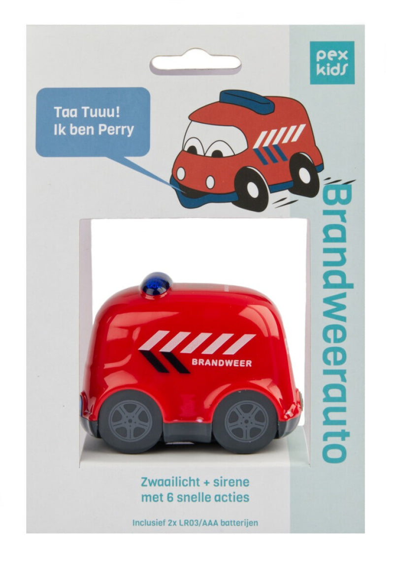 Load image into Gallery viewer, Toeter Pexkids Brandweerauto Perry