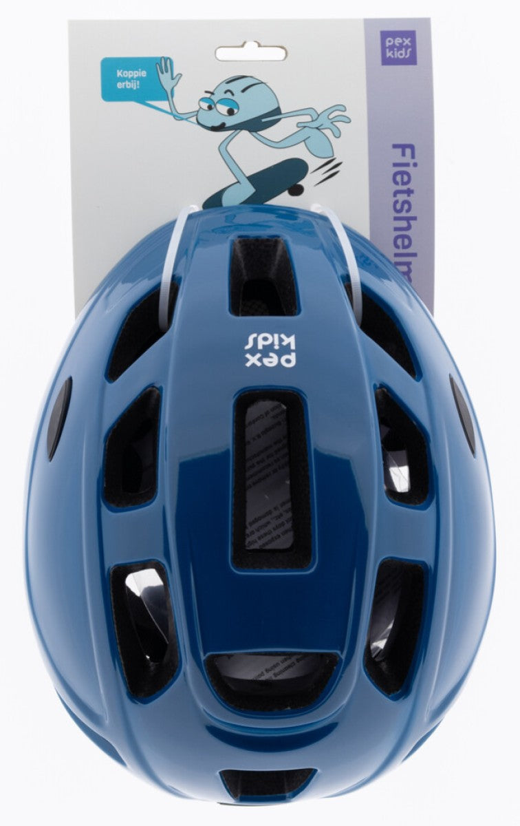 Chargez l'image dans la visionneuse de la galerie, Pexkids kinderhelm in-mold 52-56cm blauw