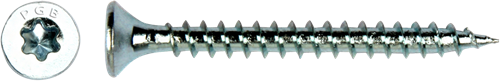 Load image into Gallery viewer, Pgb-europe pgb-fasteners universele spaanplaatschroef vk-t voldraad verzonken kop ø5,0x60 zn tx20 | 200 st | pgwvtv001005000602
