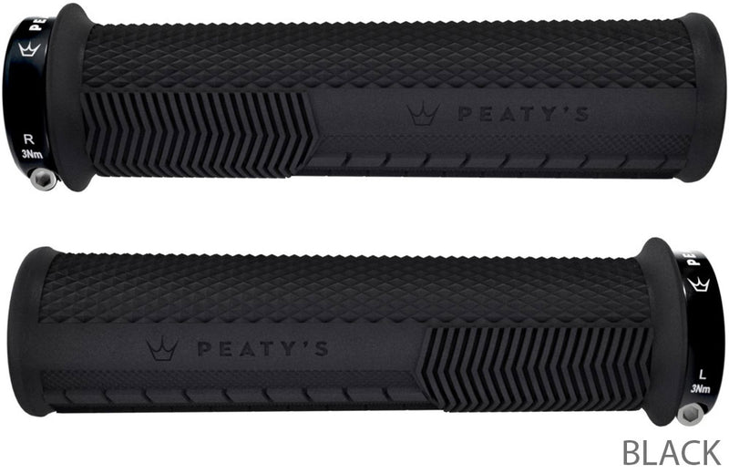 Load image into Gallery viewer, Peaty's monarch grips knurl lock-on handlebar grips