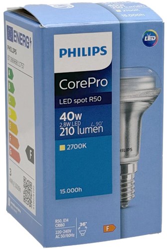 ギャラリービューアに画像をロードする, Philips corepro r50 2,8w-40w 827 e14 - led3302