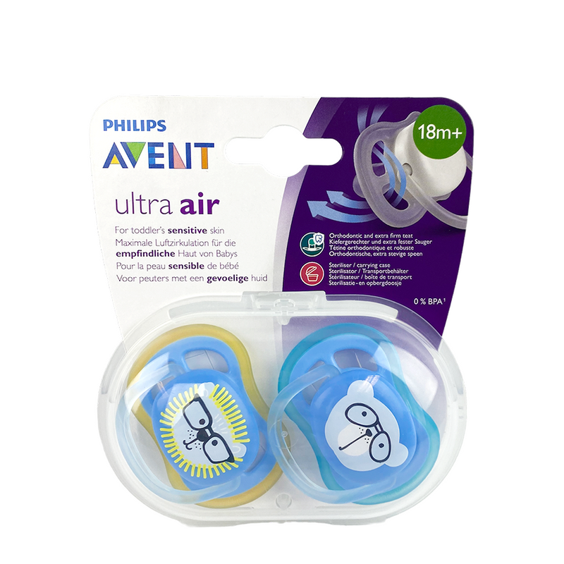 Laden Sie das Bild in Galerie -Viewer, Philips fopspeen avent ultra air blauw 2 stuks