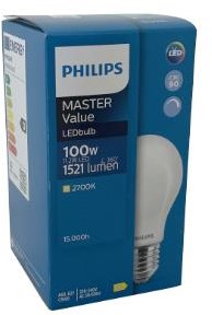 Laden Sie das Bild in Galerie -Viewer, Philips led gls e27 11,2-100w 2700k filament mat dimbaar - led3798