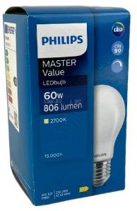 Cargue la imagen en el visor de la galería, Philips led gls e27 5,9-60w 2700k filament mat dimbaar - led3789
