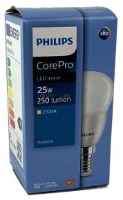 Laden Sie das Bild in Galerie -Viewer, Philips led kogel e14 2,8-25w 2700k mat - led3325