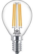 ギャラリービューアに画像をロードする, Philips led lamp - kogellamp met e14 fitting - warmwit licht: 2700k - 60w - helder glas