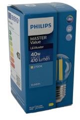 Load image into Gallery viewer, Philips led kogel e27 3,4-40w 2700k filament helder dimbaar - led3746
