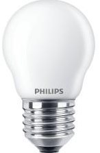 ギャラリービューアに画像をロードする, Philips led lamp - kogellamp met e27 fitting - warmwit licht: 2700k - 60w - mat glas