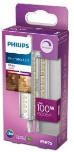 ギャラリービューアに画像をロードする, Philips led staaflamp transparant - 100 w - r7s - dimbaar wit licht