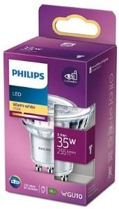 Afbeelding laden in galerijviewer, Philips led spot gu10 230v 3,5-35w 2700k blister - 5105121