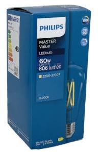 Afbeelding laden in galerijviewer, Philips led st64 e27 5,9-60w filament helder dimtone - led3804