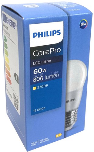 Cargue la imagen en el visor de la galería, Philips led kogel 5,5-40w e14 827 p45 helder - led3340