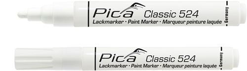 Load image into Gallery viewer, Pica 524 52 lakmarker | 2-4mm | ronde tip | wit | 10 stuks - pi52452