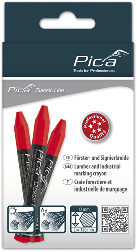 Afbeelding laden in galerijviewer, Pica 590 40 markeerkrijt pro | 12x120mm | rood | 12 stuks - pi59040