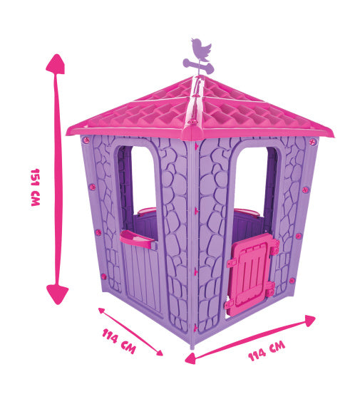 Load image into Gallery viewer, Pilsan Stone Speelhuisje 114 x 114 x 151 cm Paars Roze