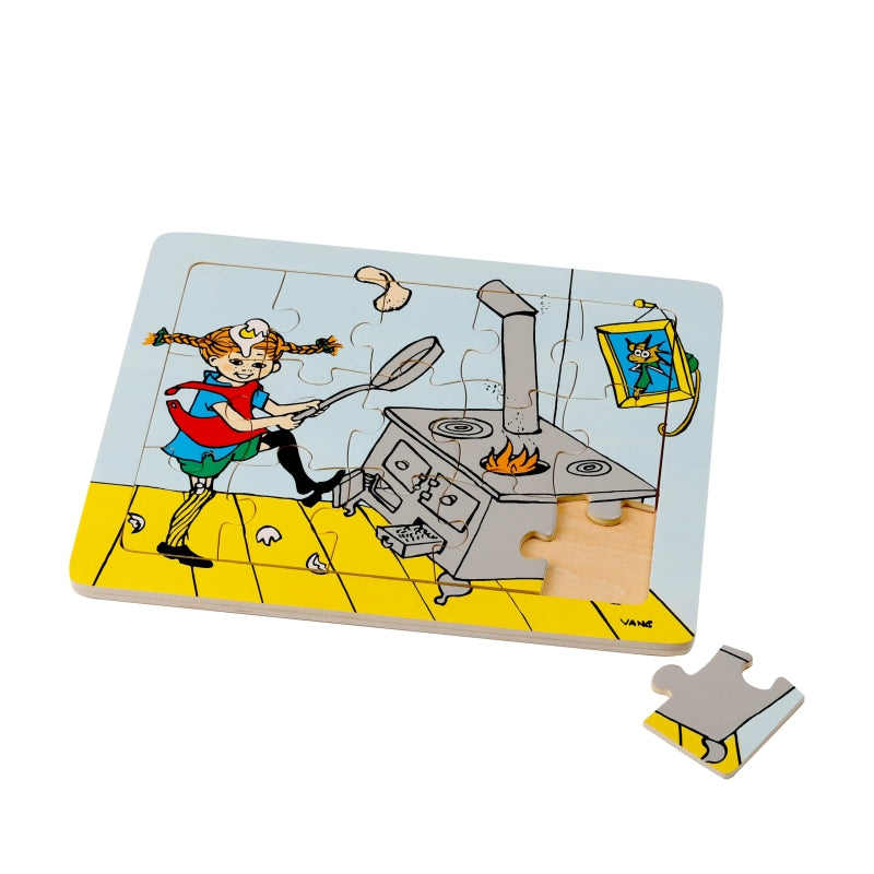 Load image into Gallery viewer, Ngk pippi laous - houten legpuzzel (15 stukjes)