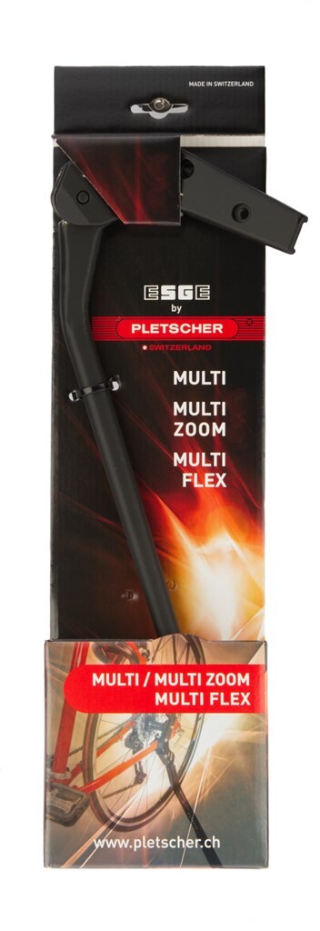 Load image into Gallery viewer, Standaard Achtervork Pletscher Aluminium 28 Inch Zwart