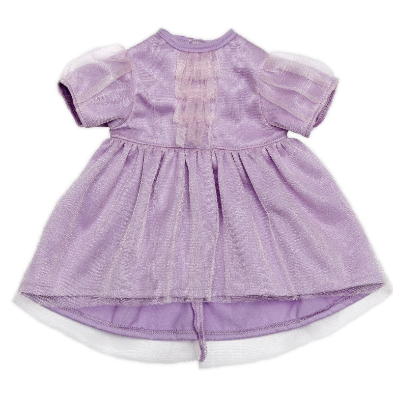Load image into Gallery viewer, Skrallan poppenkleding feestjurk paars (36-40cm)