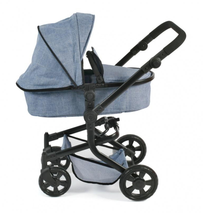 Load image into Gallery viewer, Bayer chic poppenwagen mika combi (jeans blauw)