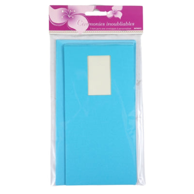 Chargez l'image dans la visionneuse de la galerie, Kaarten met enveloppen blauw 21 cm 5 stuks | 48 stuks