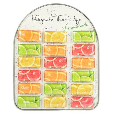 Load image into Gallery viewer, Magneet fruit vitaminekick 5,8 cm 4 assorti | 36 stuks
