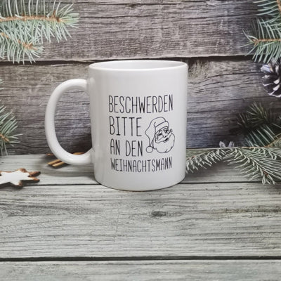 Afbeelding laden in galerijviewer, Mok weihnachtsmann wit 350ml | 24 stuks