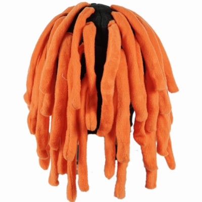 Cargue la imagen en el visor de la galería, Zwarte muts met oranje haren 40 cm | 12 stuks