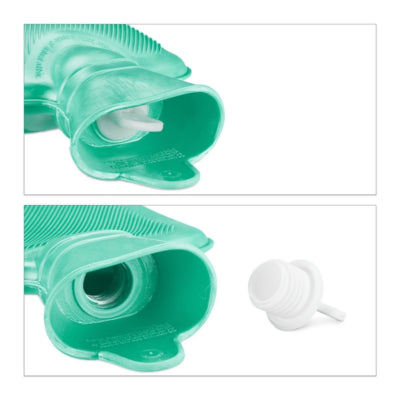 Load image into Gallery viewer, Relaxdays warmwater kruik turquoise 1 l | 12 stuks