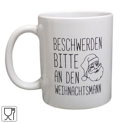 Afbeelding laden in galerijviewer, Mok weihnachtsmann wit 350ml | 24 stuks