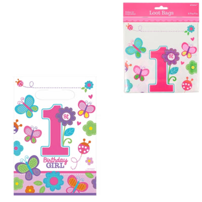 Load image into Gallery viewer, Ty par zakjes eerste verjaardag birthday girl set van 8 | 24 stuks