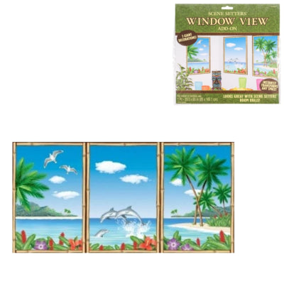 Afbeelding laden in galerijviewer, Amscan wanddecoratie drieluik poster tropical 85 cm set van 3 | 24 stuks