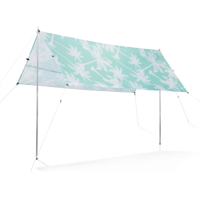 Load image into Gallery viewer, Garvida schaduwdoek wit mintgroen 218 cm | 6 stuks
