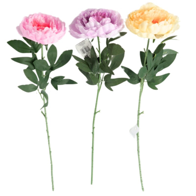 Load image into Gallery viewer, Kunstbloem pioenroos 77 cm 3 assorti | 36 stuks