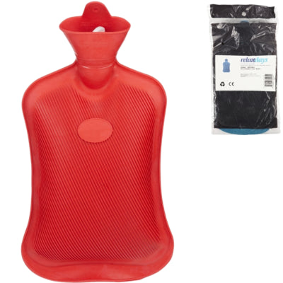 Load image into Gallery viewer, Relaxdays warmwater kruik rood 2 l | 6 stuks