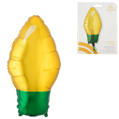 Afbeelding laden in galerijviewer, Amscan folie ballon kerstlamp goudkleurig 55 cm | 25 stuks