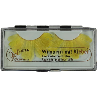 Chargez l'image dans la visionneuse de la galerie, Jofrika cosmetics kunstwimpers veren geel 9,5 cm b-keus ve500 | 50 stuks