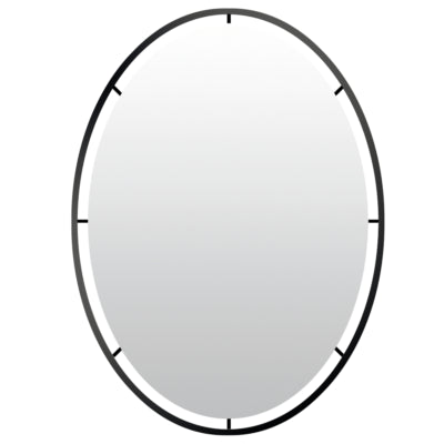 Cargue la imagen en el visor de la galería, Len-fra wandspiegel salem zwart 80 cm | 2 stuks