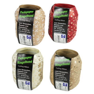 Load image into Gallery viewer, Horn cadeaulint kraft wit rood display 20 stuks | 2 stuks