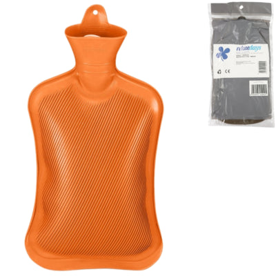 Load image into Gallery viewer, Relaxdays warmwater kruik oranje 2 l | 6 stuks
