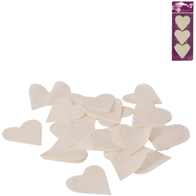 Load image into Gallery viewer, Confetti hart ivoor 100 g | 24 stuks