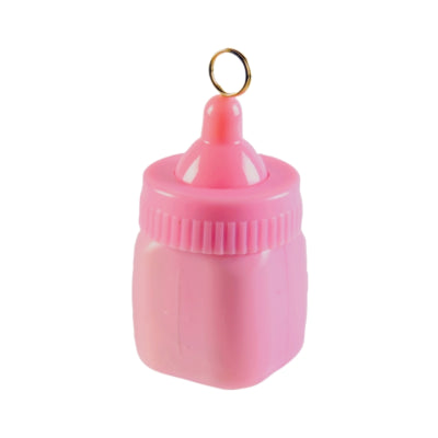 Afbeelding laden in galerijviewer, Amscan ballongewicht babyfles roze 9 cm | 24 stuks