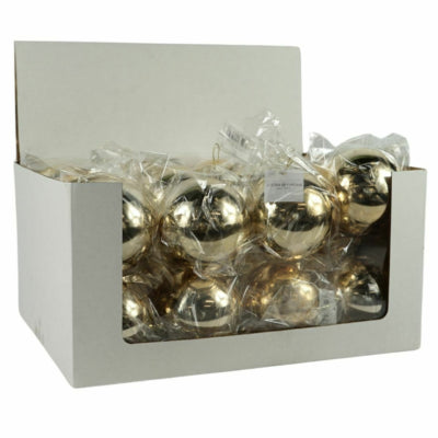 Load image into Gallery viewer, Kerstbal goudkleurig 10 cm | 24 stuks