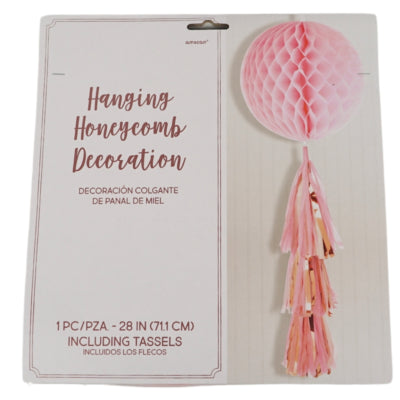 Load image into Gallery viewer, Amscan honeycomb bal roze 71 cm | 12 stuks