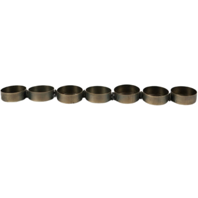 Chargez l'image dans la visionneuse de la galerie, Theelichthouder caterpillar metaal goudkleurig 30 cm | 24 stuks
