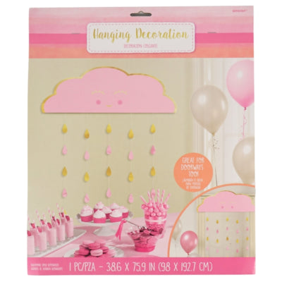Laden Sie das Bild in Galerie -Viewer, Amscan deurgordijn babyshower roze goudkleurig 193 cm | 12 stuks
